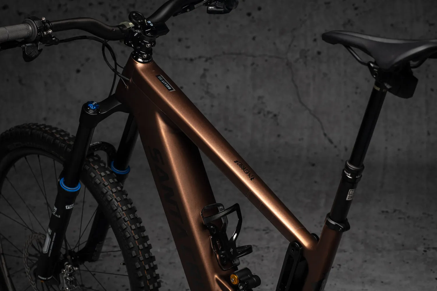 Dyedbro Clear e-Bike pellicola telaio kit 8 pezzi opaca