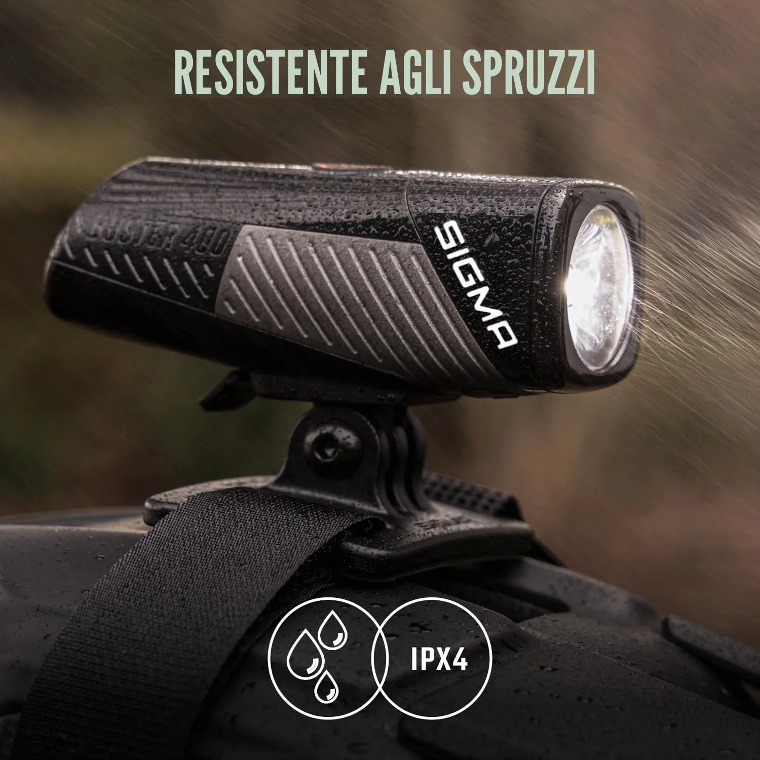 Sigma Buster 400 HL luce casco bici 400 lumen