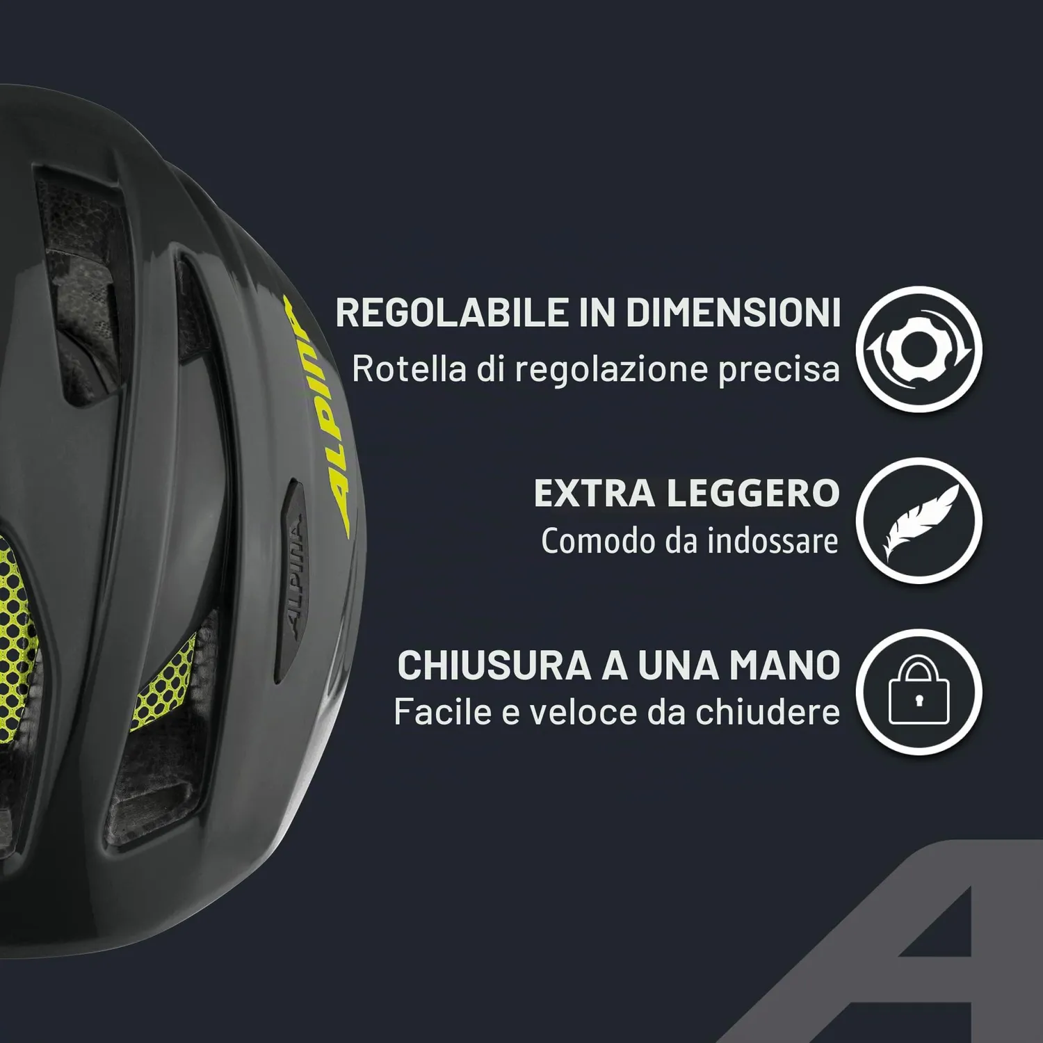 Alpina Pico Flash casco bici 50-55 black-neon