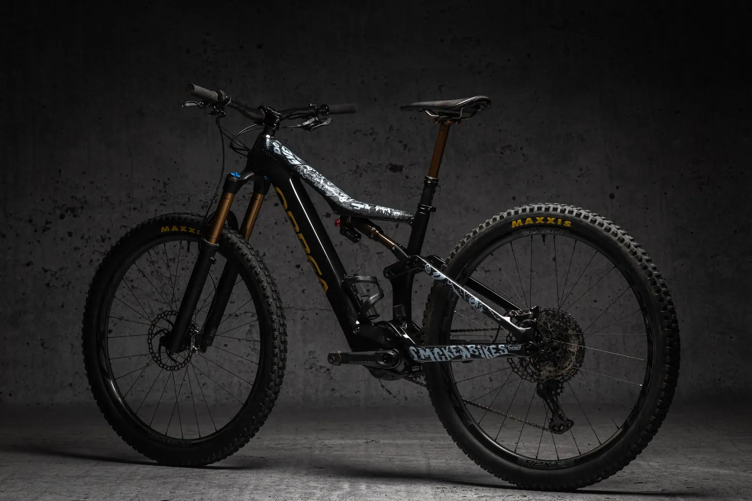 Dyedbro Fluor Kit Protezione Telaio E-Bike Bianca 8 Pezzi