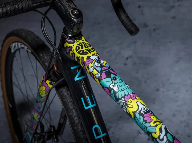 Dyedbro Victor Brousseaud Gravel pellicola telaio Colour opaca