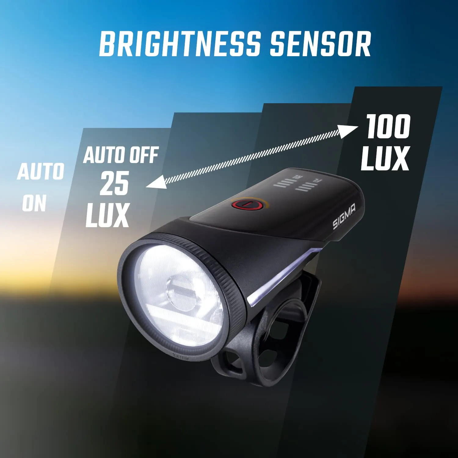 Sigma Aura 100+Blaze Link set luci bici ricaricabili 100 lux