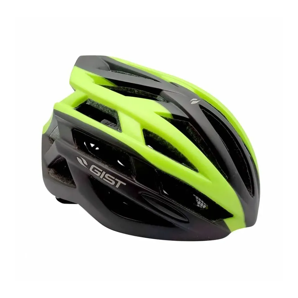 Gist Planet casco bici nero-lime 23 prese aria