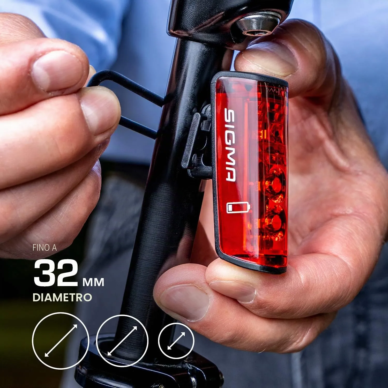 Sigma Sport Blaze fanale posteriore bici LED stop 22 g