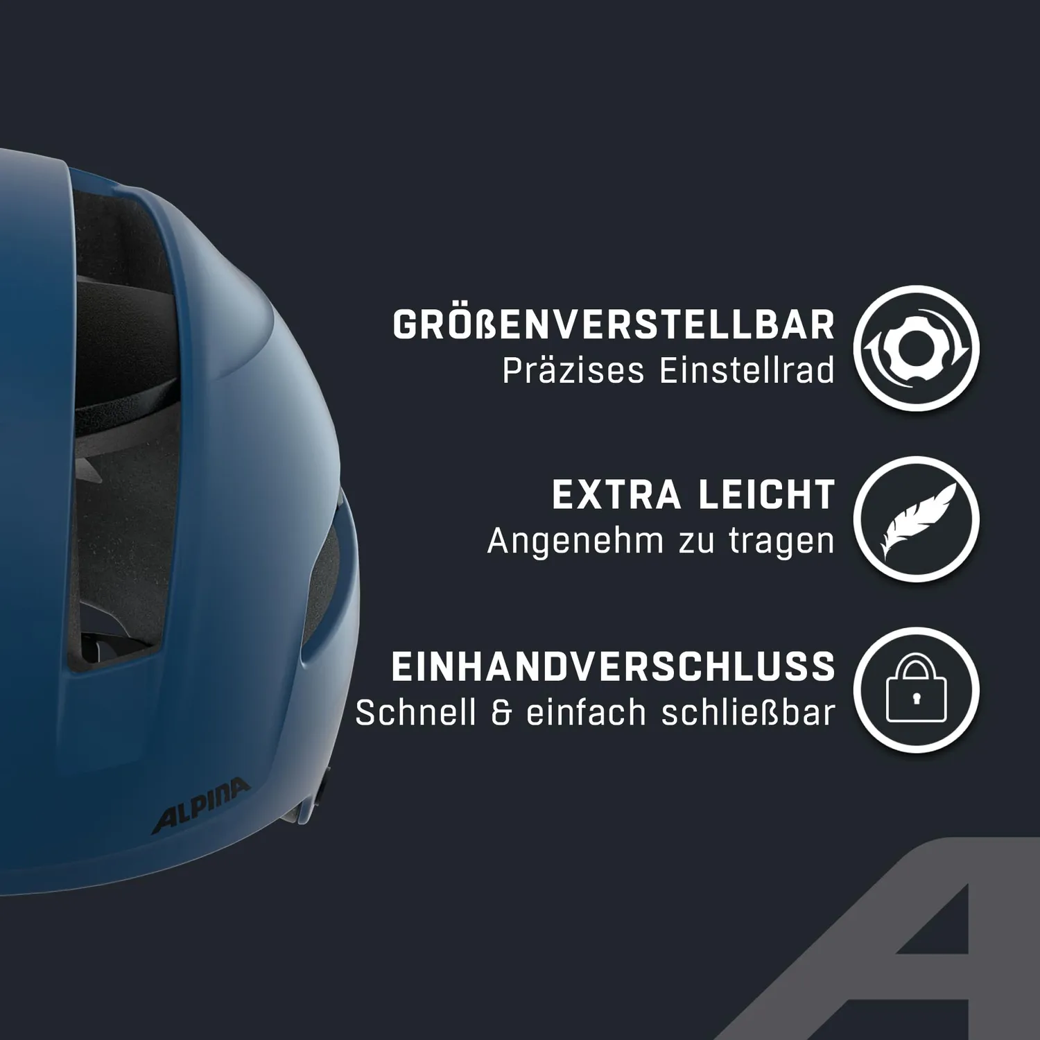 Alpina Soho Casco Bici Navy Matt Leggero