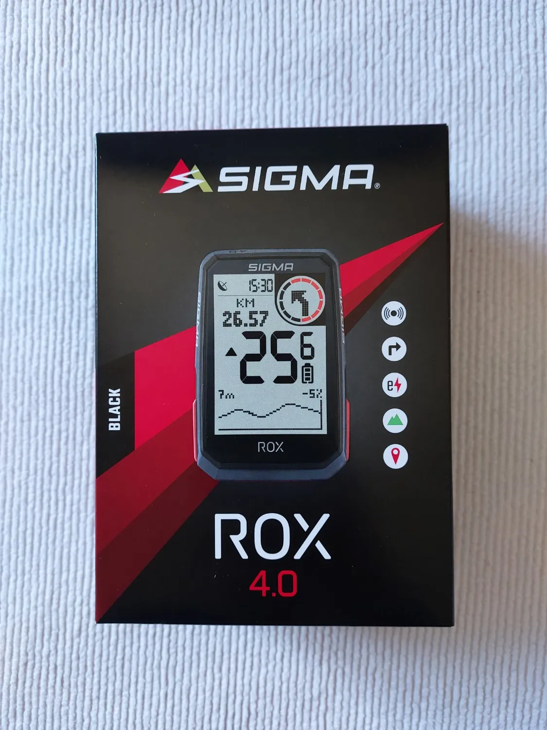 Sigma Rox 4.0 Black ciclocomputer GPS bici con altimetro