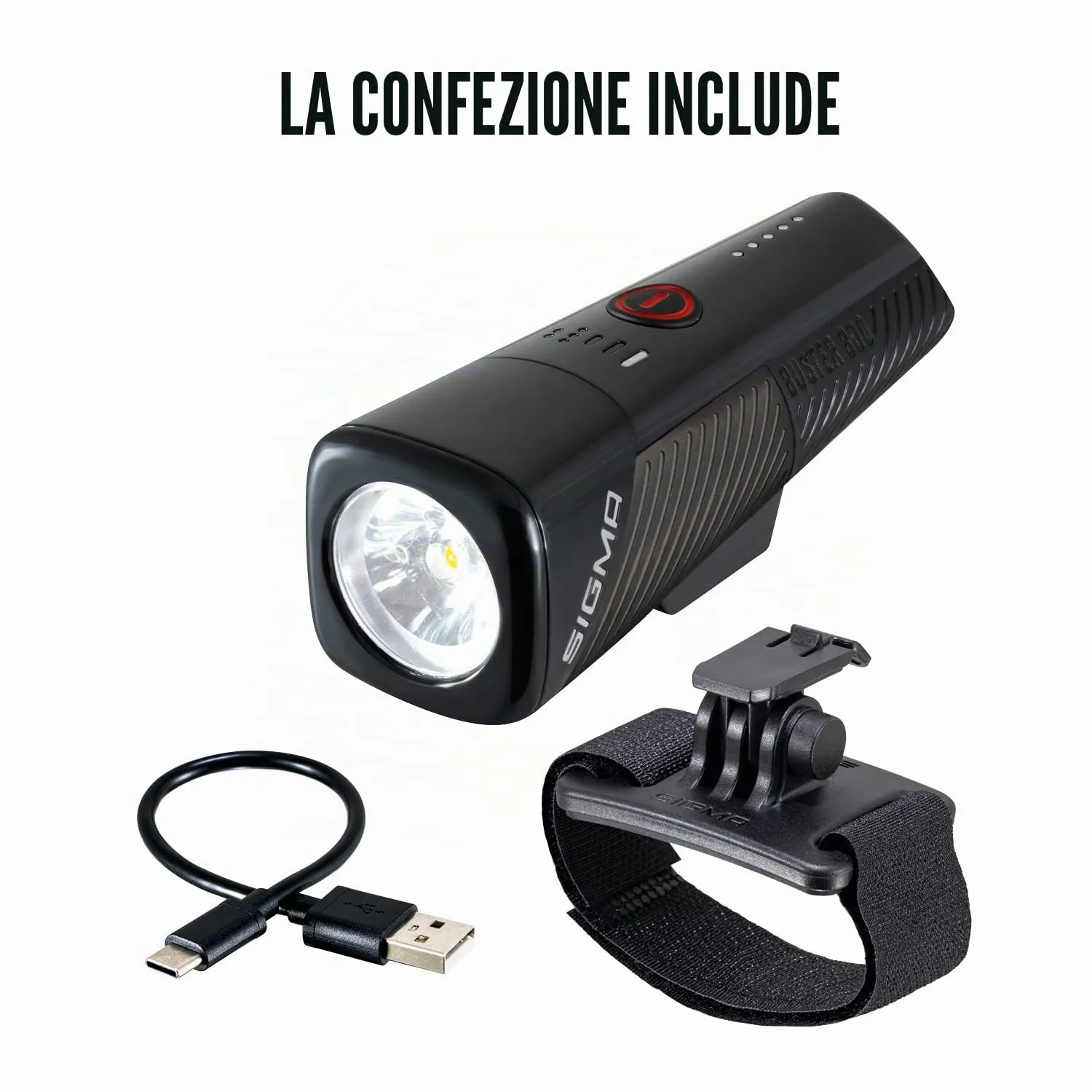 Sigma Buster 800 HL luce casco bici 800 lumen