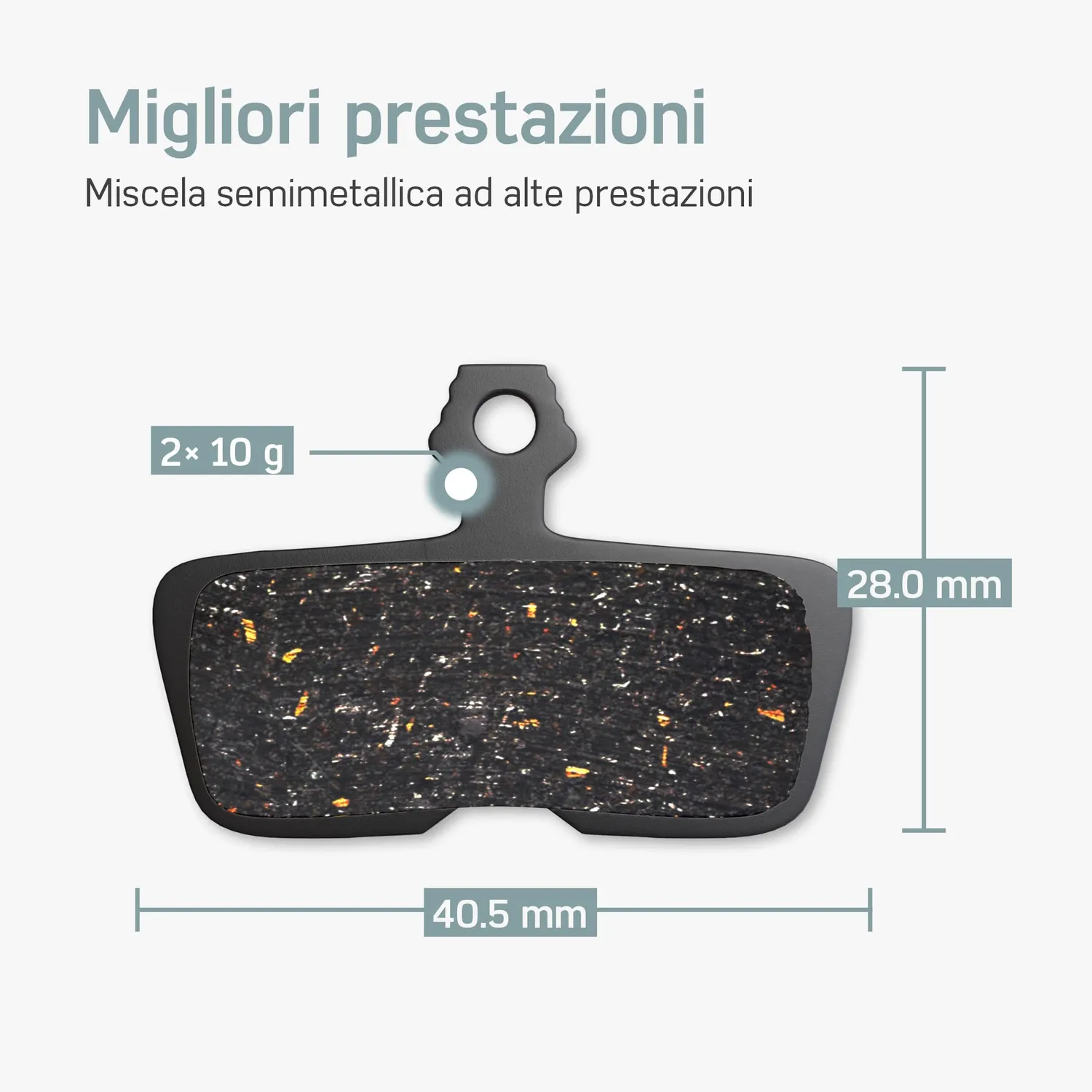 Borgen Code pastiglie freno 2 paia per Avid Sram