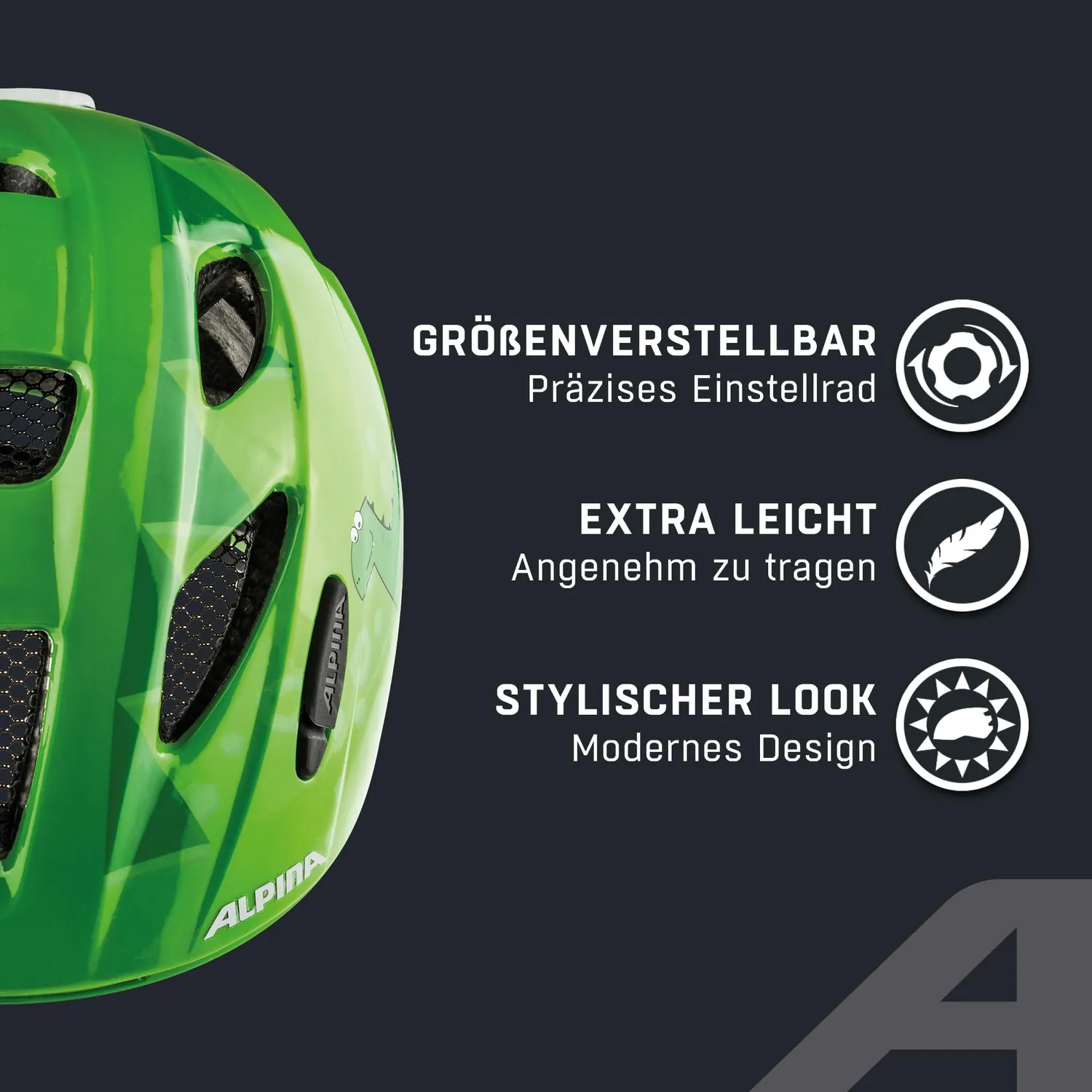 Alpina Ximo Flash casco bimbo white flower catarifrangente