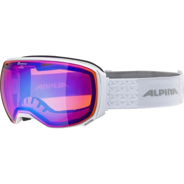 Alpina Big Horn Q-Lite occhiali da sci bianchi specchiati