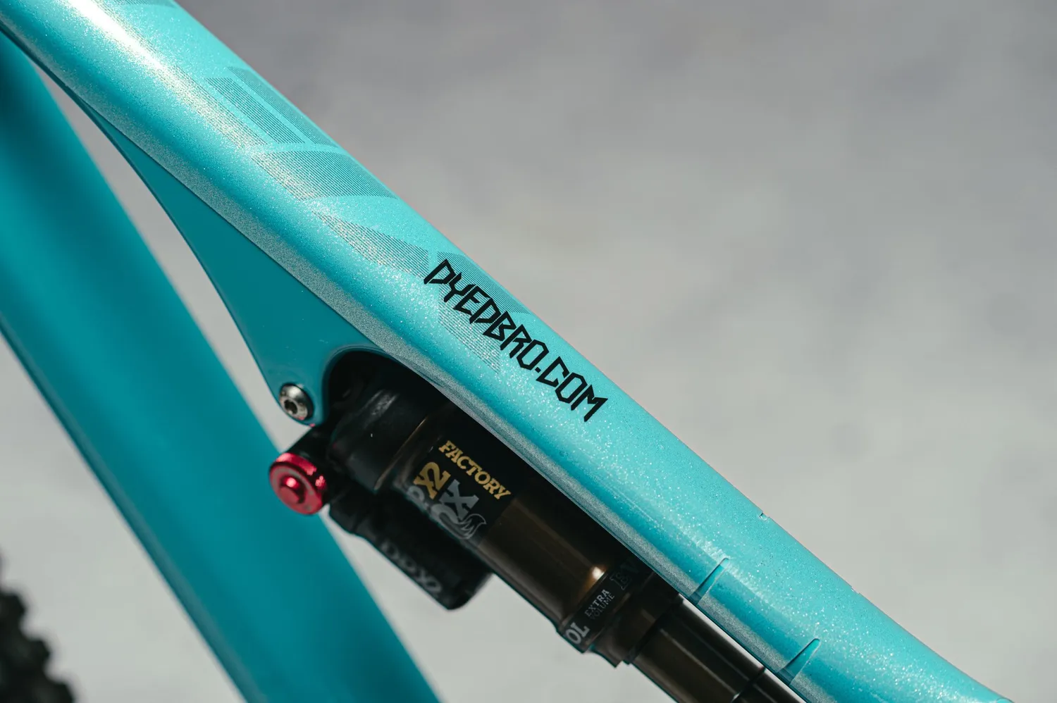Dyedbro Glitter protezione telaio MTB trasparente gloss