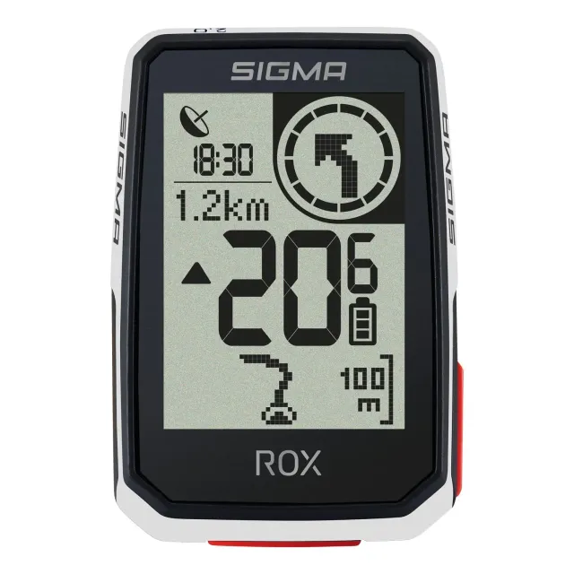 Sigma Rox 2.0 ciclocomputer GPS bianco navigazione e-bike