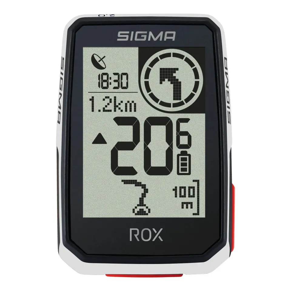 Sigma Rox 2.0 ciclocomputer GPS bianco navigazione e-bike