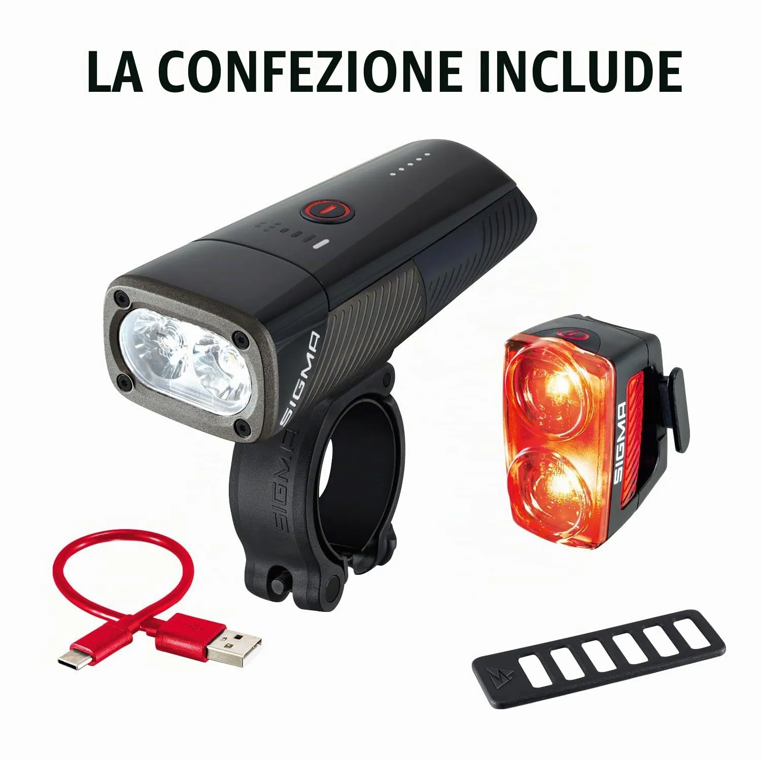Sigma Buster 1600 RL 150 set luci bici led 1600 lumen