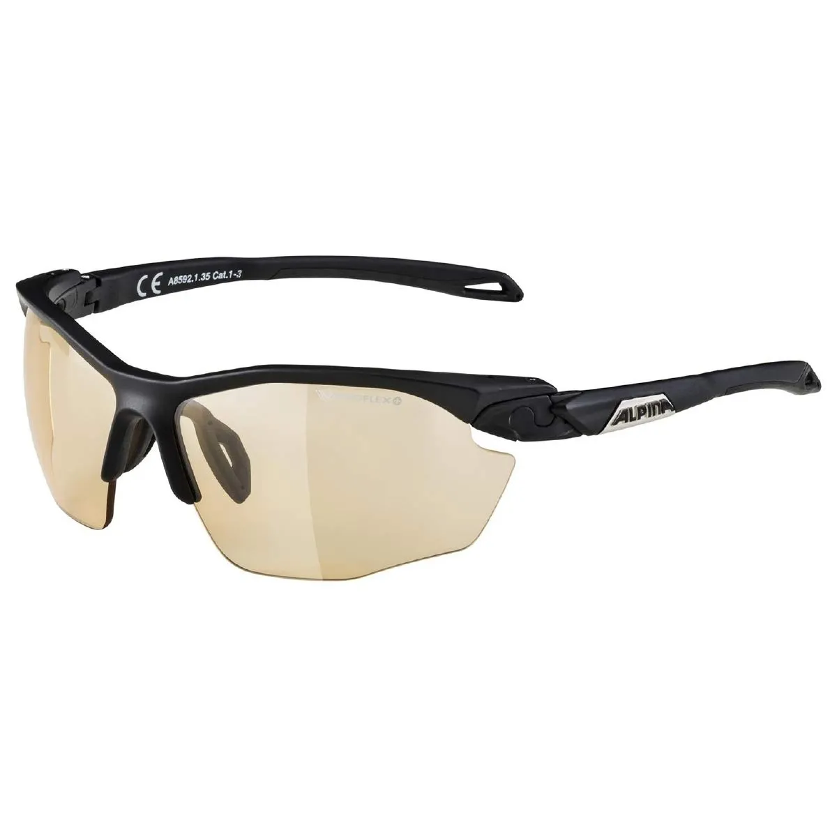 Alpina Twist Five HR VL+ occhiali bici black matt fotocromatici