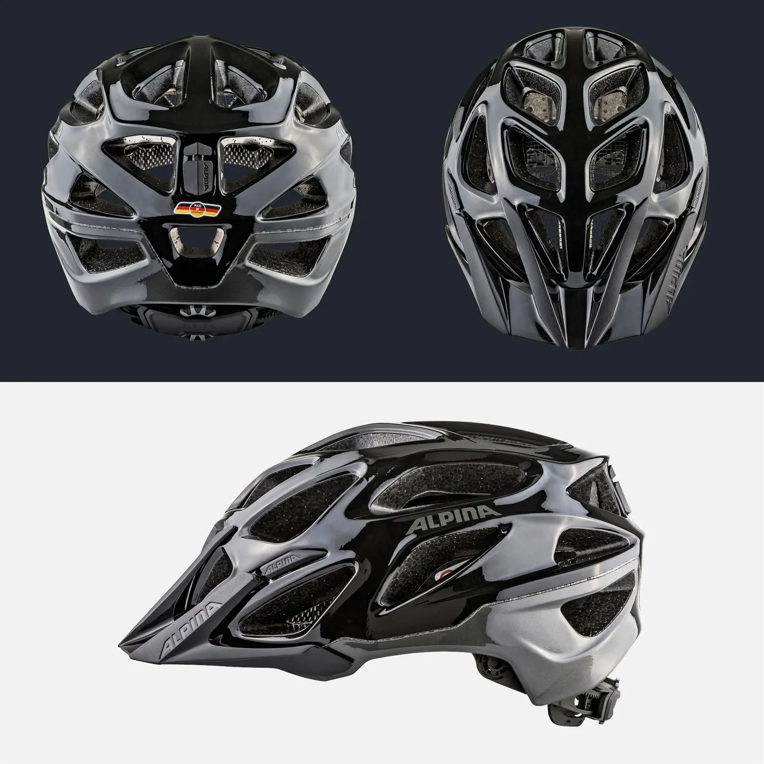 Alpina Mythos 3.0 casco bici 59-64 cm black-anthracite MTB