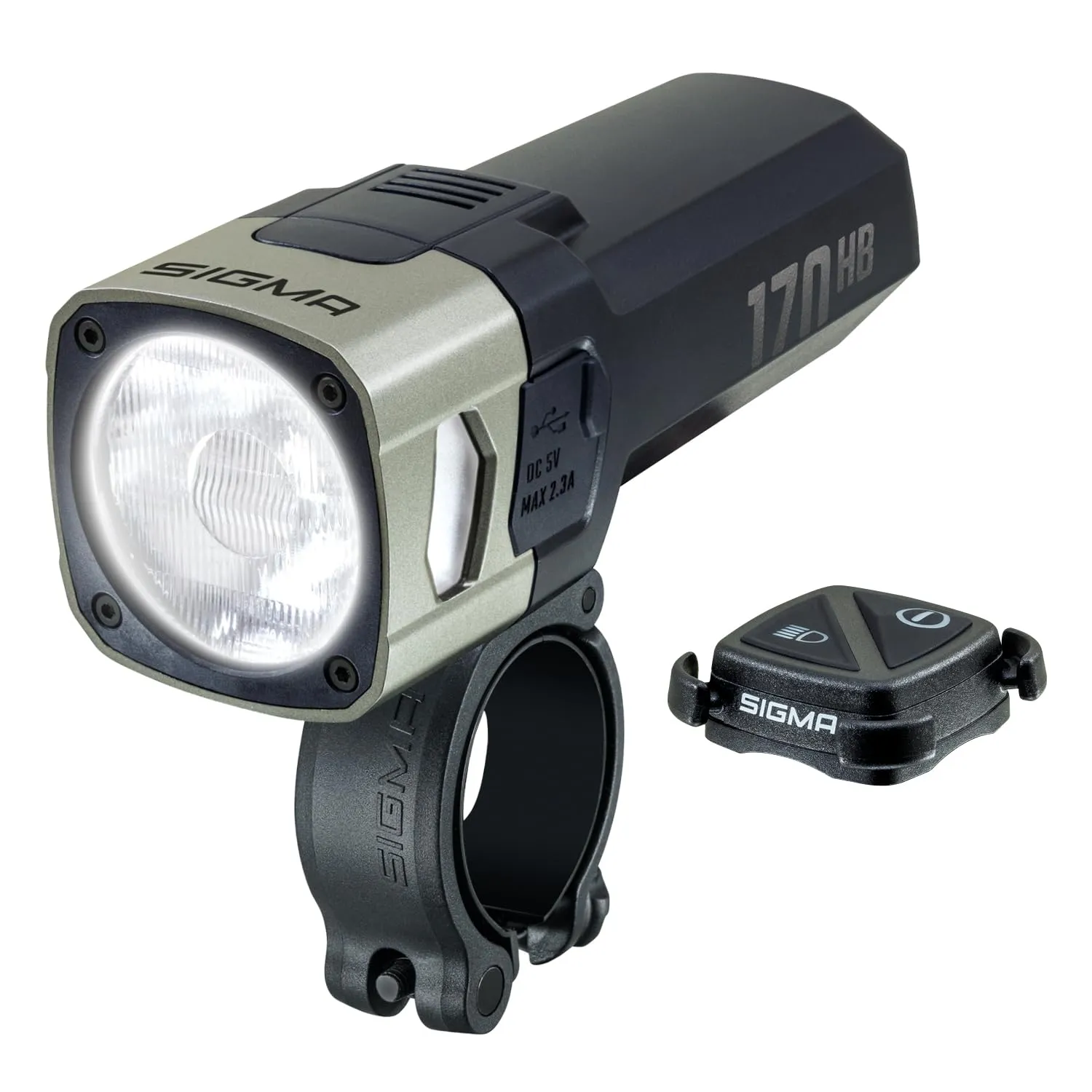 Sigma Aura 170 HB Link luce anteriore 170 lux telecomando