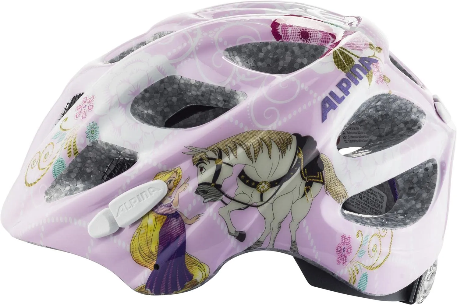 Alpina Rocky casco bici bambino Rapunzel
