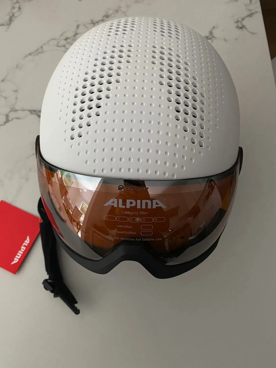 Alpina Arber Visor casco sci 51-55 cm con visiera