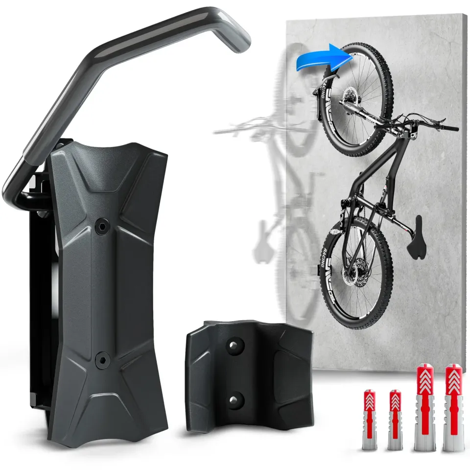 Borgen supporto bici da parete girevole nero 35 kg