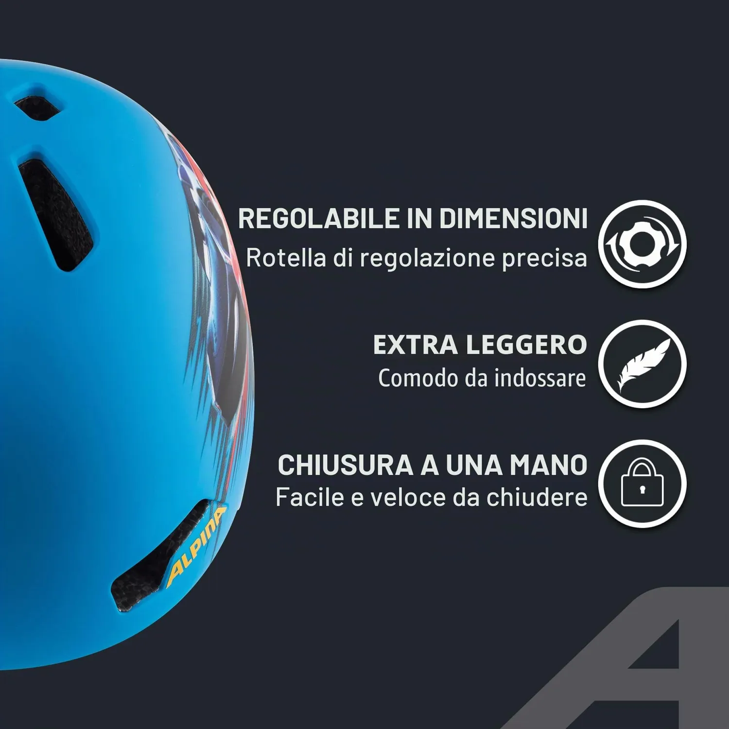 Alpina Hackney Disney casco bici bambino 47-51 cm Frozen