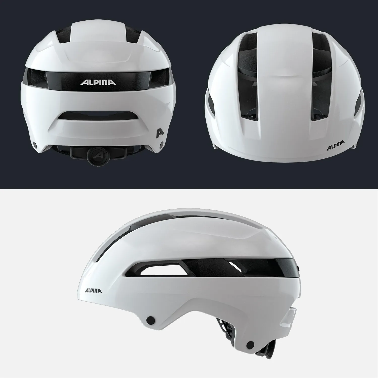 Alpina Soho casco bici white 51-56 leggero