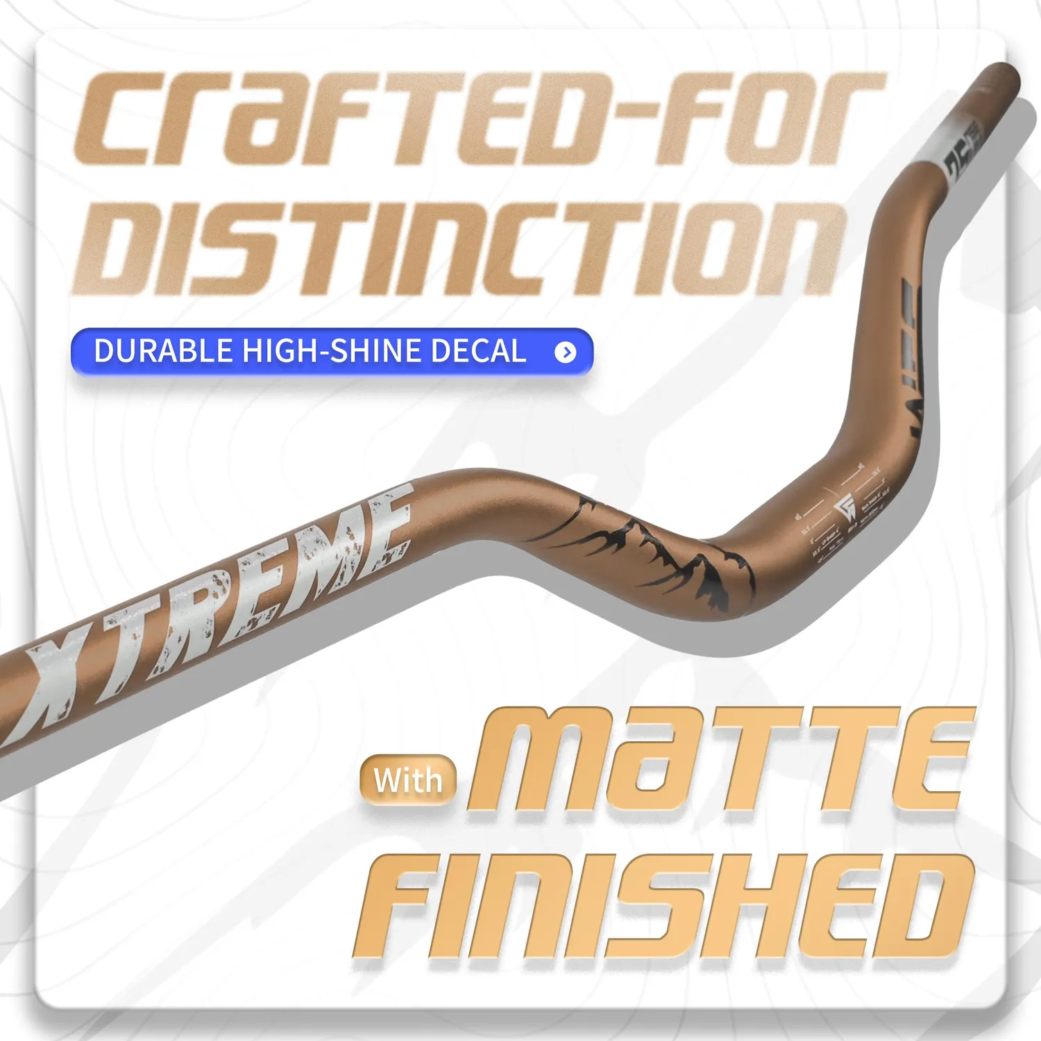 WFS Xtreme 31,8 x 800 mm manubrio bici Cashmoney rise 75 mm