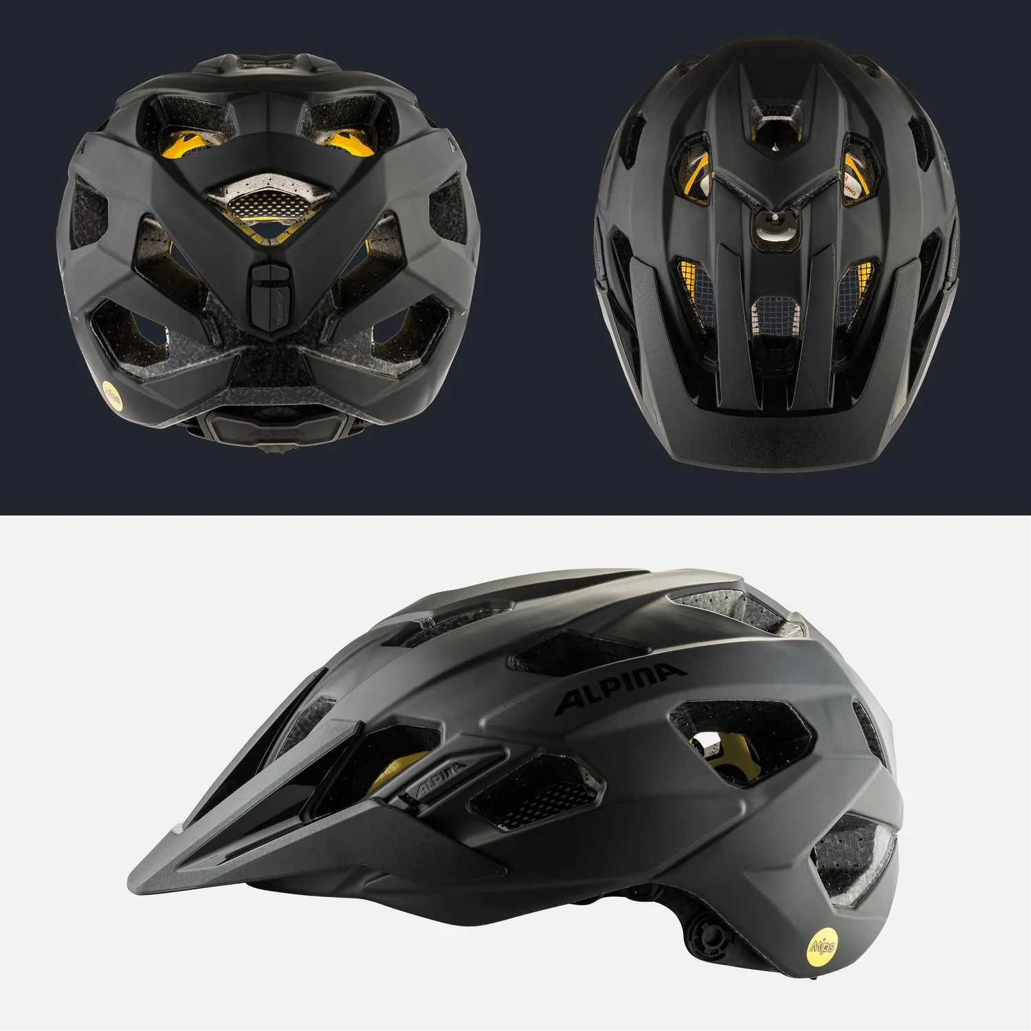 Alpina Plose MIPS casco bici 52-57 cm black matt