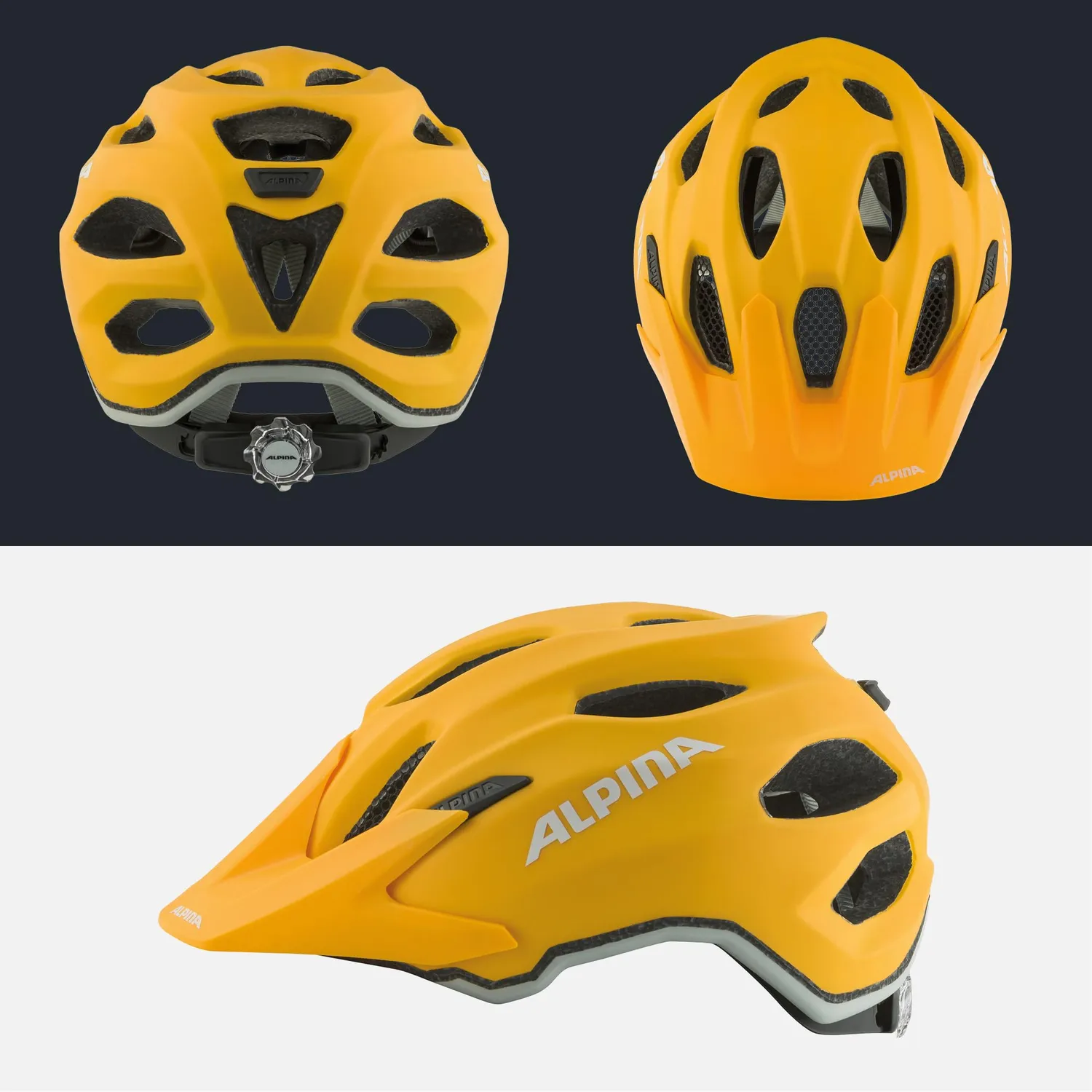 Alpina Carapax JR casco MTB junior 51-56 cm giallo