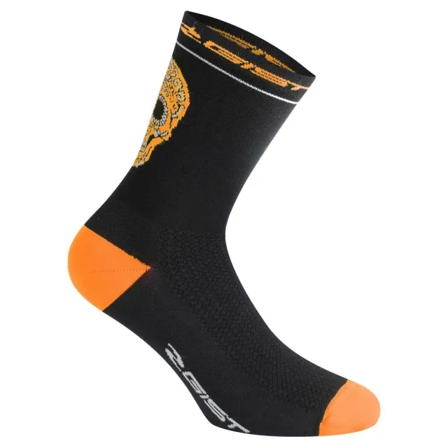 Gist Skull calzini ciclismo 36-39 arancio antibatterici