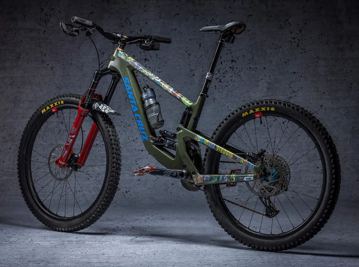 Dyedbro Juay pellicola telaio mtb colorata grafica street opaca