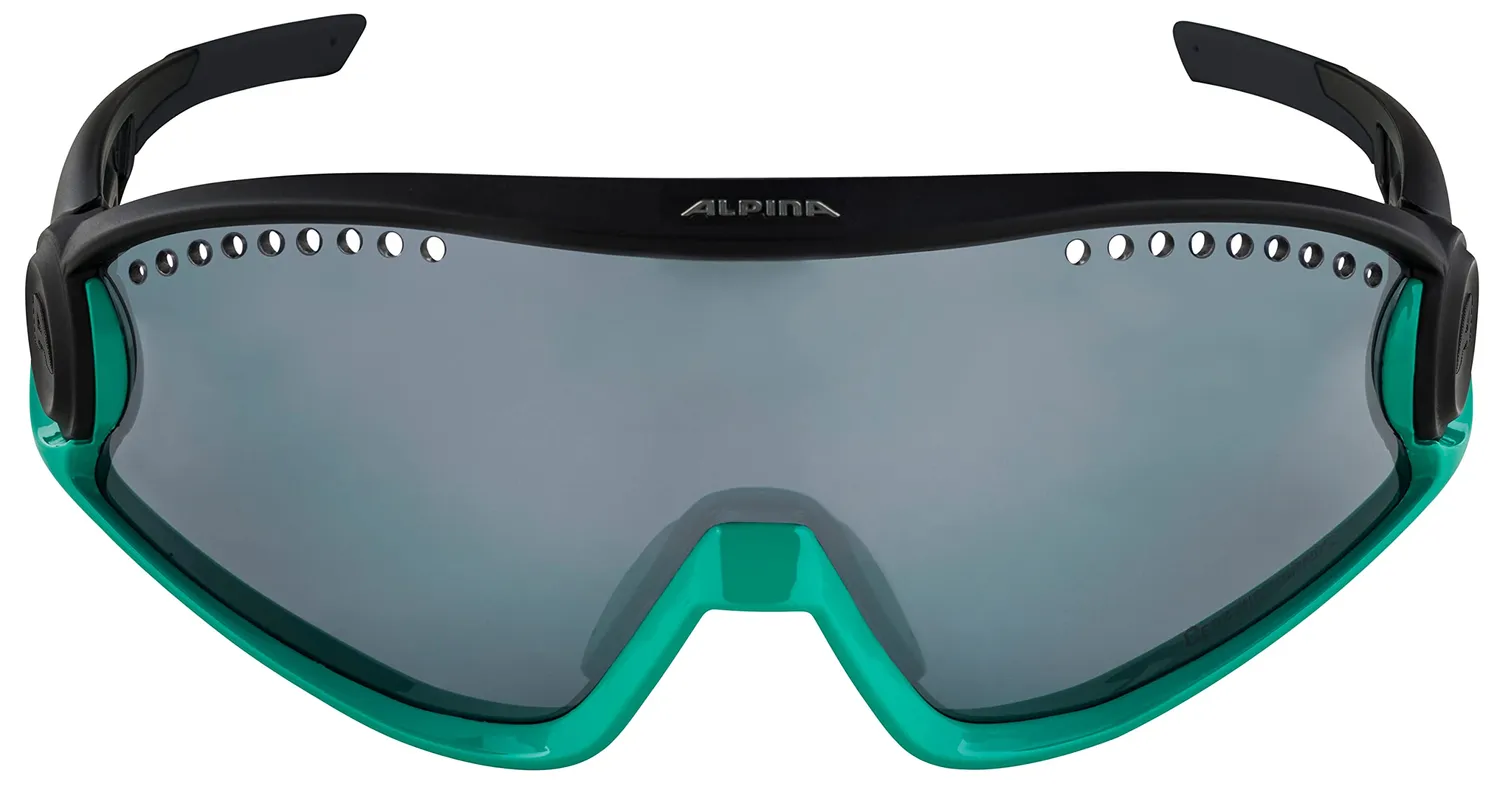 Alpina 5W1NG CM+ occhiali sportivi black turquoise