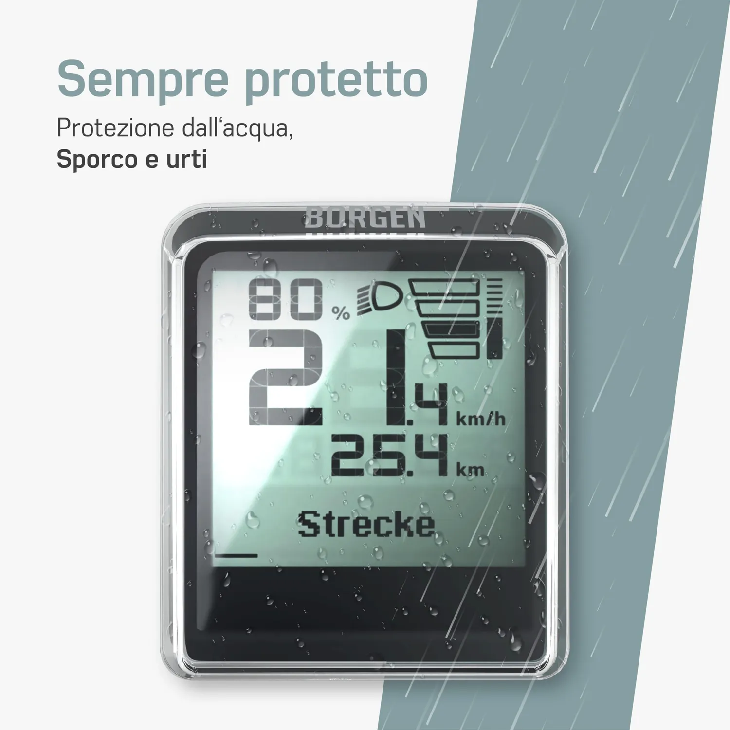 Borgen Protezione Display Bosch Intuvia 100 cover e tasca