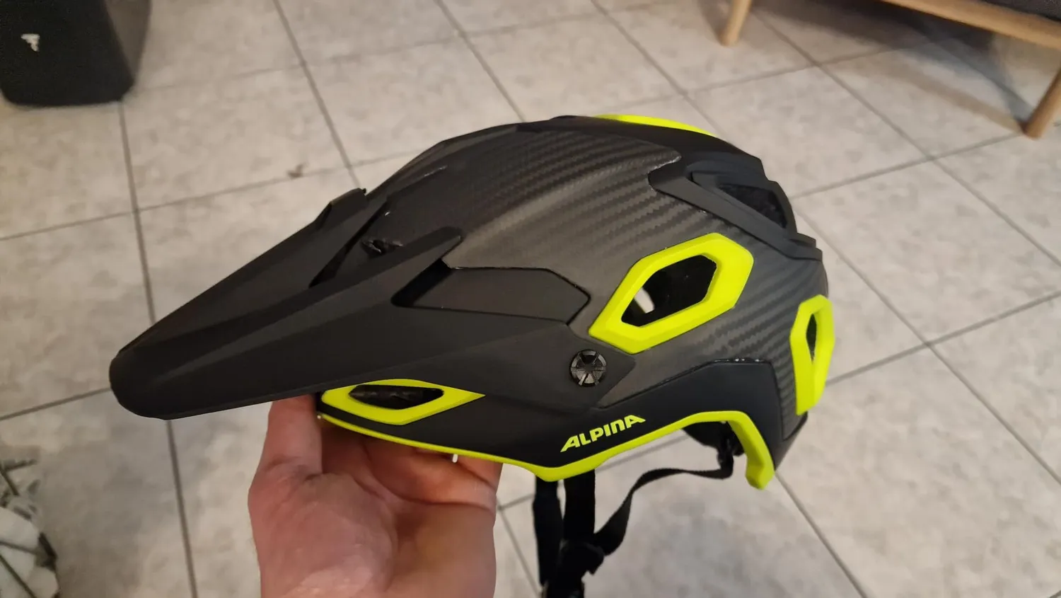 Alpina Rootage casco bici Black Neon Yellow enduro carbonio