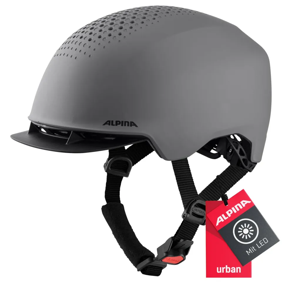 Alpina Idol Casco Bici Urban con Luce Integrata