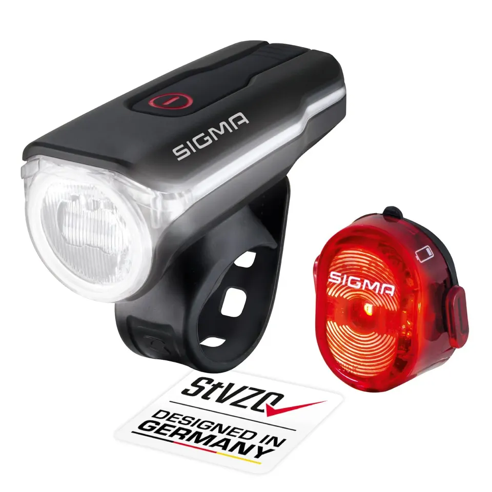 Sigma Aura 60 + Nugget II kit luci bici USB 60 lux