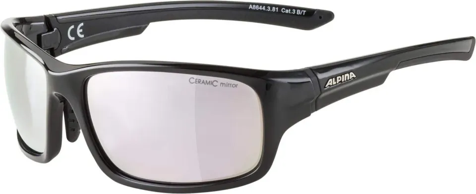 Alpina Lyron S occhiali sportivi black gloss visi stretti