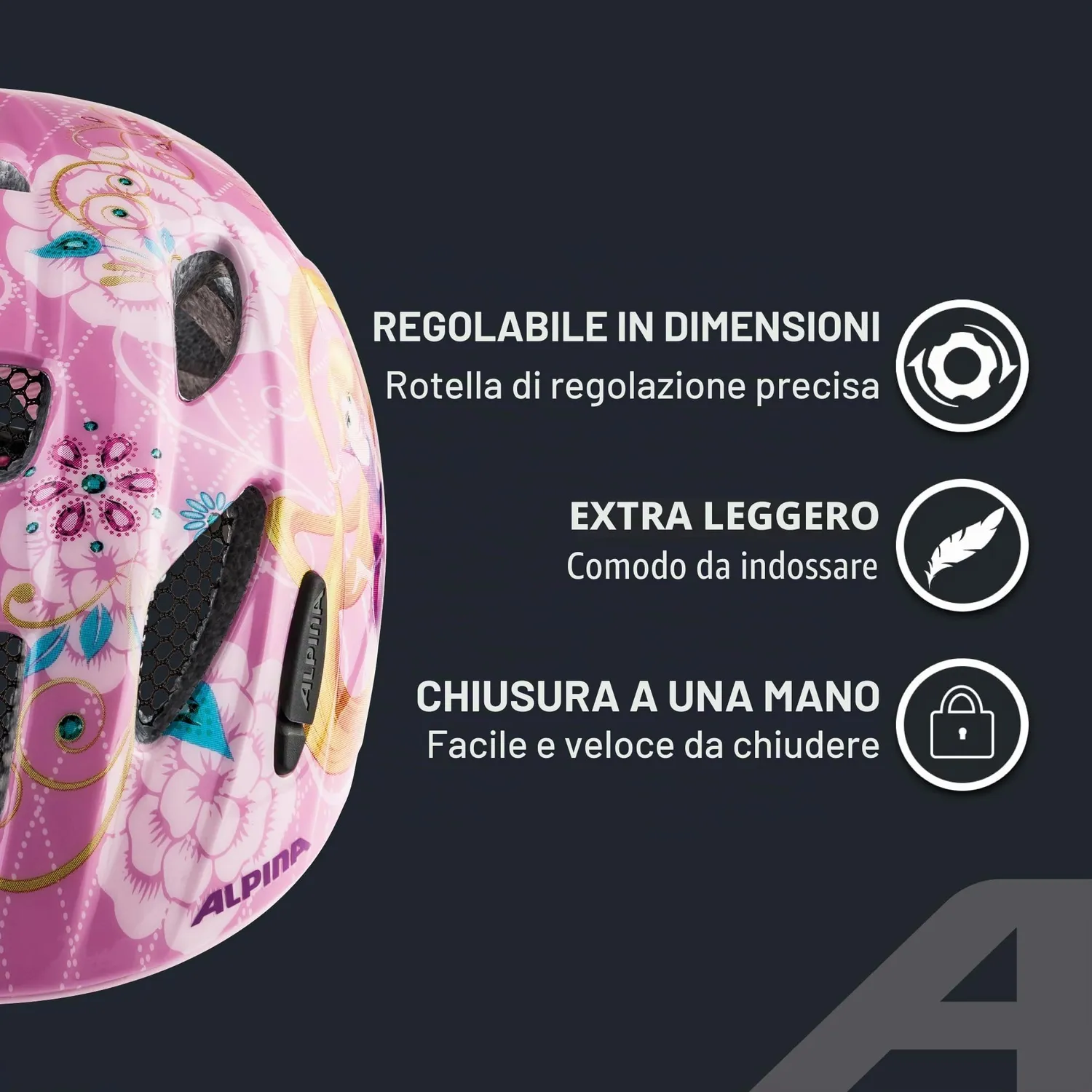 Alpina Ximo Disney casco bici bambino 47-51 cm Cars