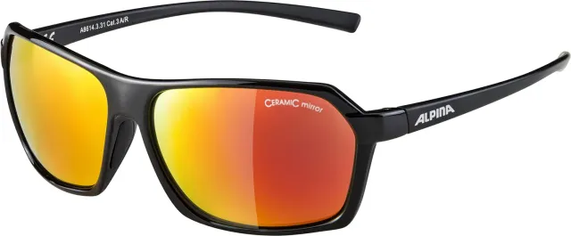 Alpina Finety occhiali da sole nero opaco leggeri