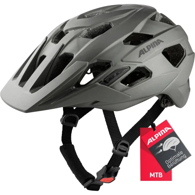 Alpina Anzana casco bici adulto 52-57 Coffee-Grey opaco