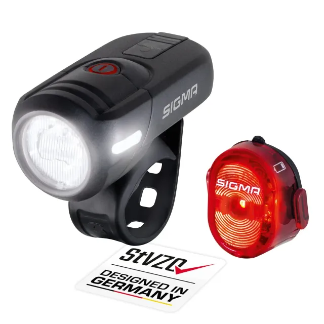 Sigma Aura 45 Nugget II Set Luci Bici Ricaricabile StVZO