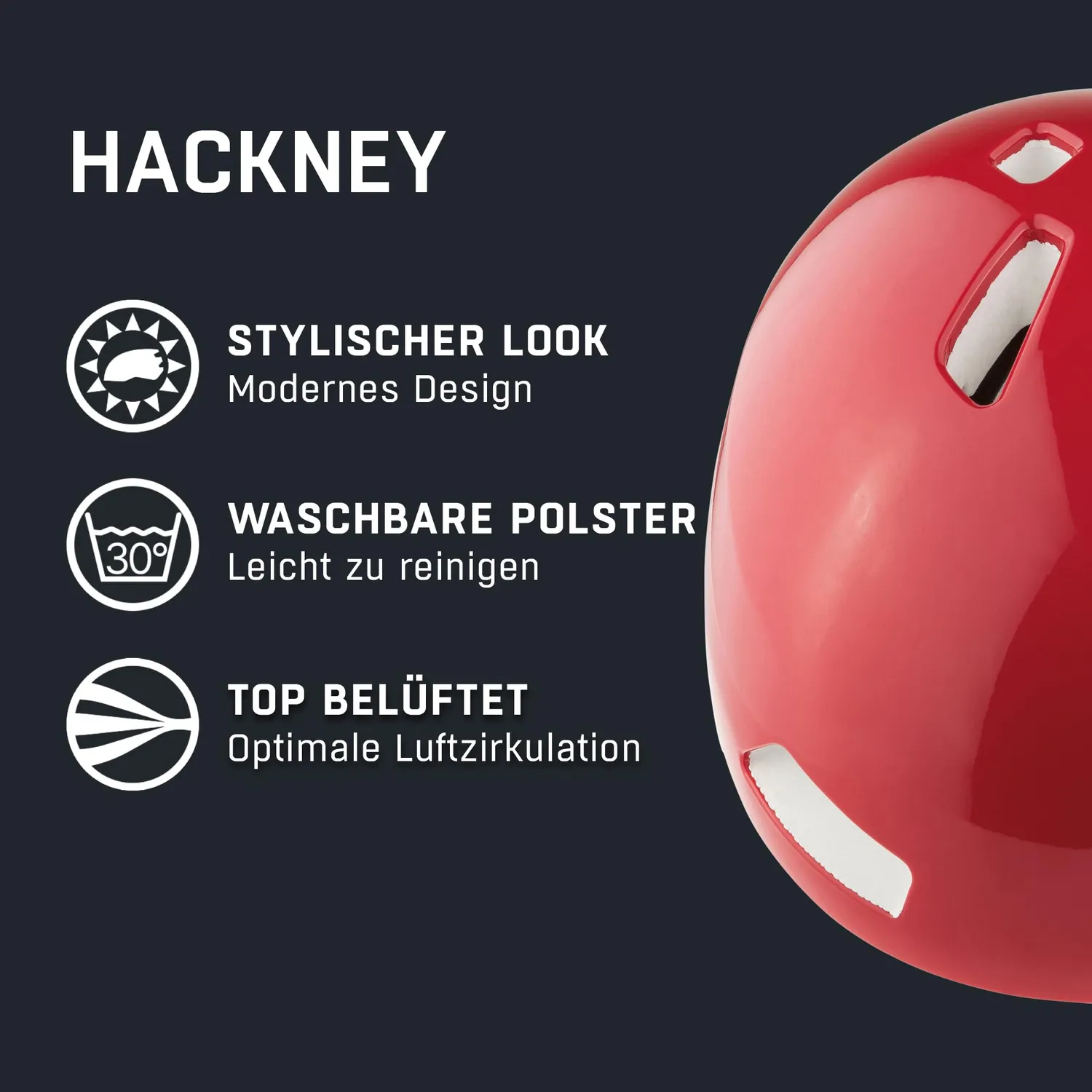 Alpina Hackney casco bici bambino ventilato