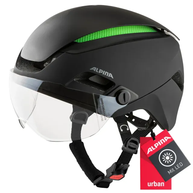 Alpina Altona casco bici taglia M commuter Koroyd visiera
