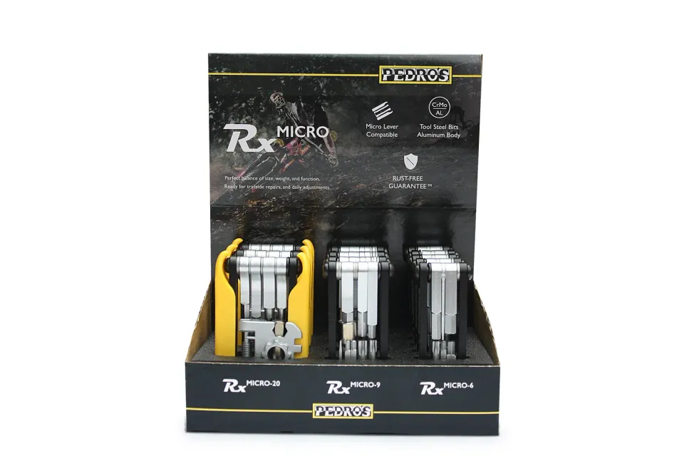 Pedro's Rx Micro Counter Display espositore multitool 12 pz