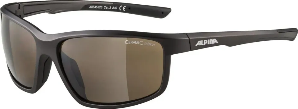 Alpina Defey occhiali sportivi tin matt-black specchiati