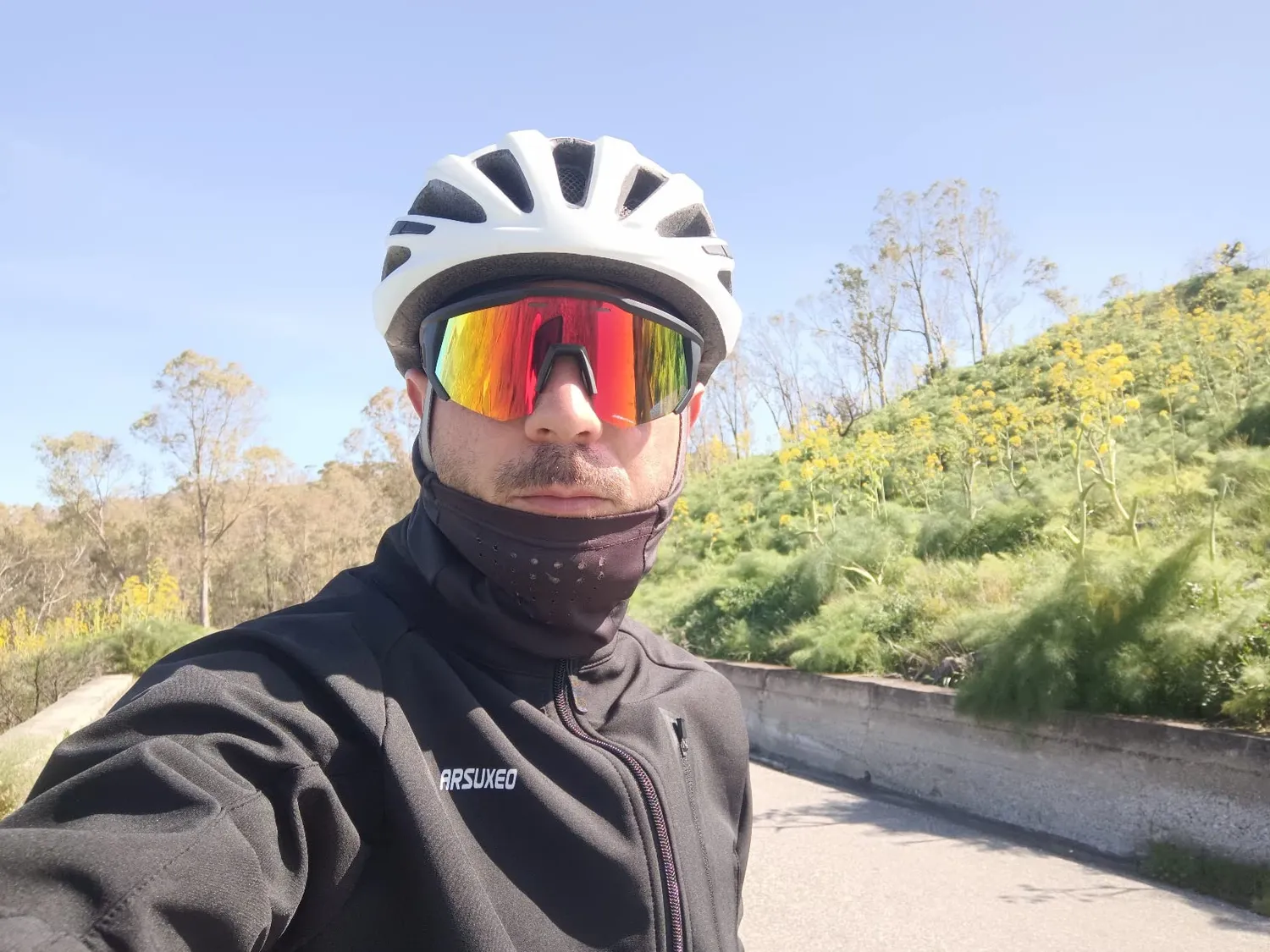 Borgen occhiali ciclismo lenti intercambiabili polarizzati UV