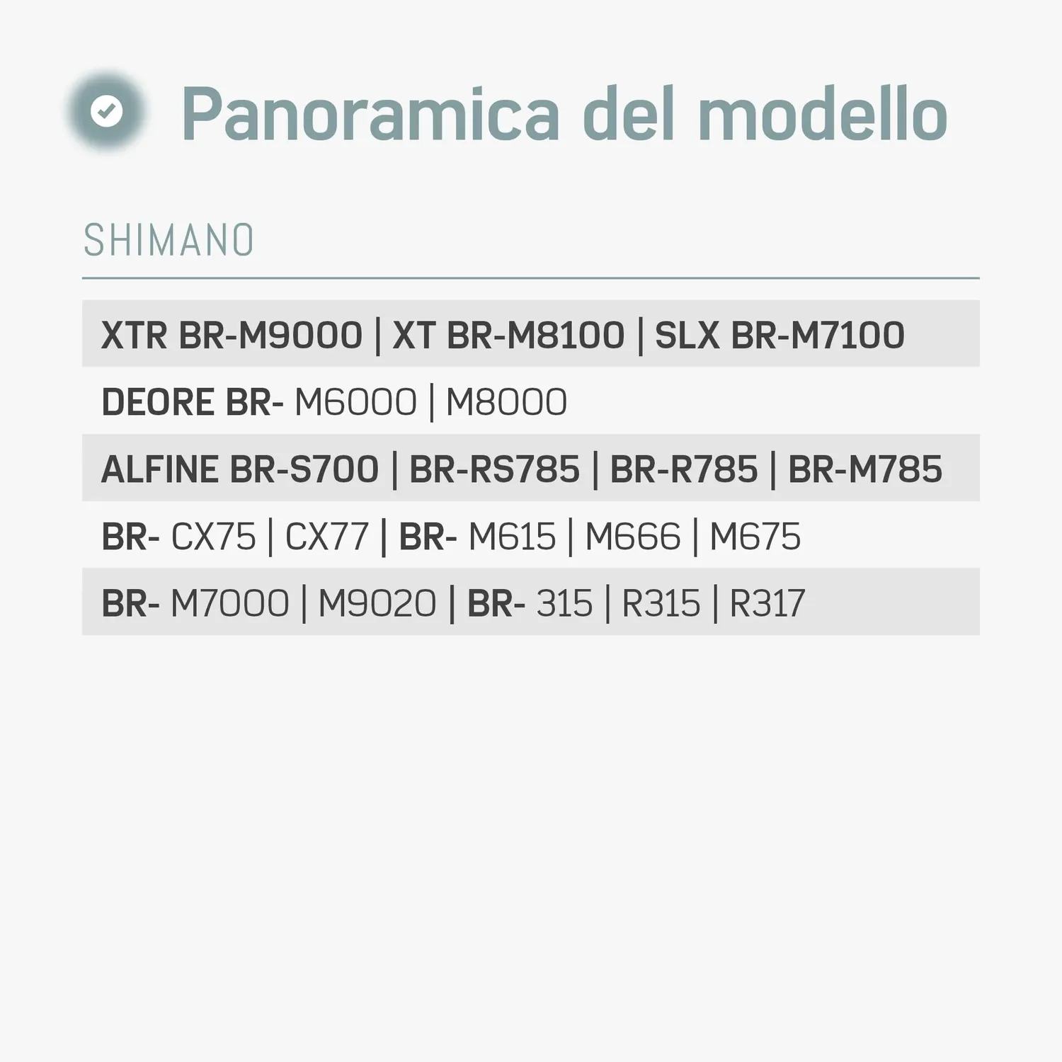 Borgen G01S pastiglie freno Shimano 2 paia resina