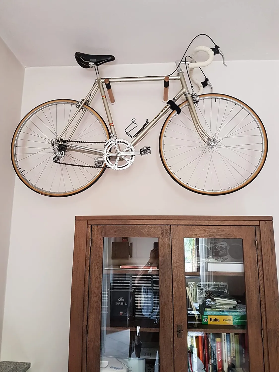 Borgen supporto bici parete legno nero 27 cm