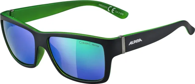 Alpina Kacey Occhiali Sole Black Matt Green Specchiati