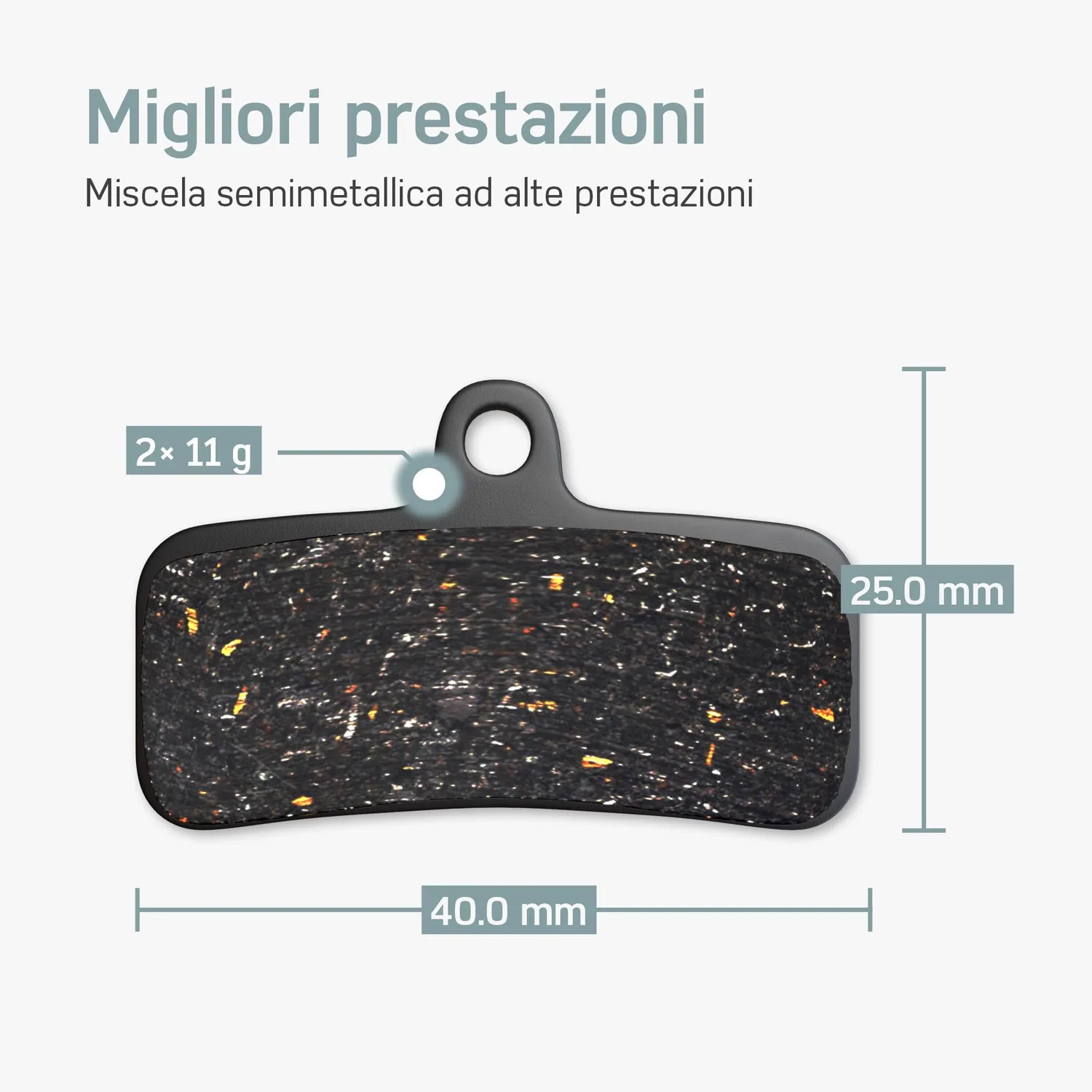 Borgen Saint ZEE D03S pastiglie freni 2 paia organiche